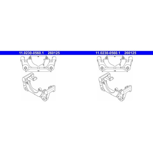 Ate bremssattel halter - 2x,