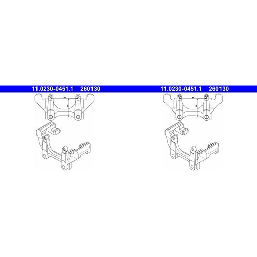 Ate bremssattel halter - 2x,